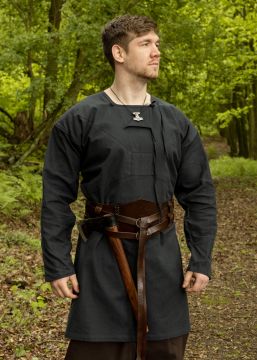 Reproduction Tunique Viking Viborg, en bleu foncé