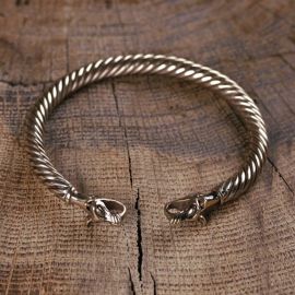 Bracelet Viking à Tête de loup