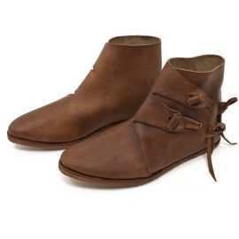 Chaussure viking Jorvik à double semelle clouée marron 46