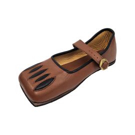 Chaussures à gueule de vache Caspar marron-noir
