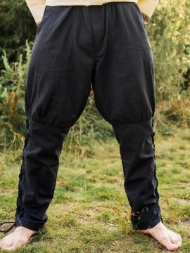 Pantalon en coton en noir XXXL