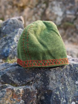 Toque viking "Anders" en vert XXL/XXXL  62-64