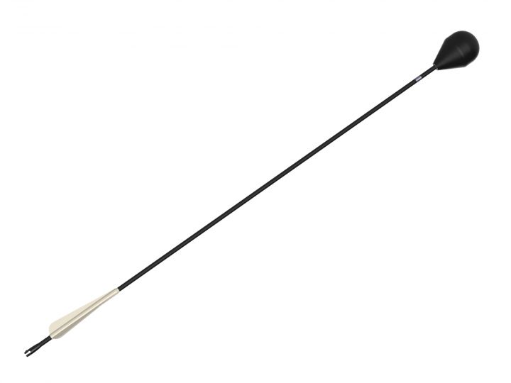 Flèche GN avec empennage luminescent - Fût noir lot de 5