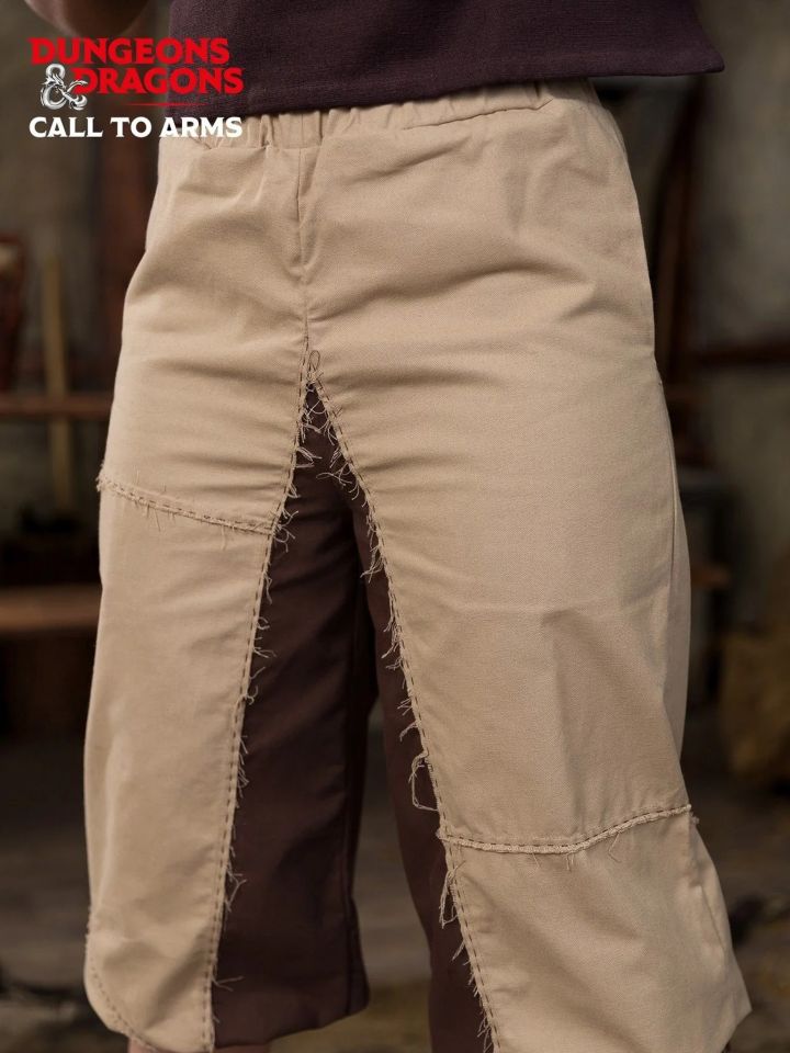 Pantalon barbare D&D marron-chanvre