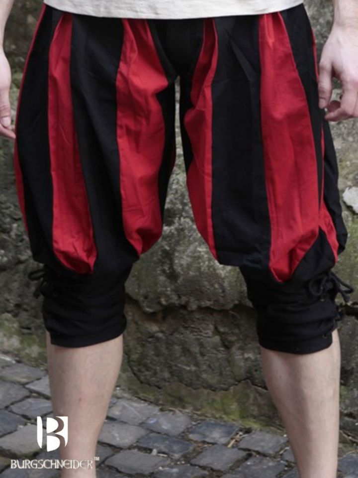 Culotte Lansquenet maximilien en rouge et noir