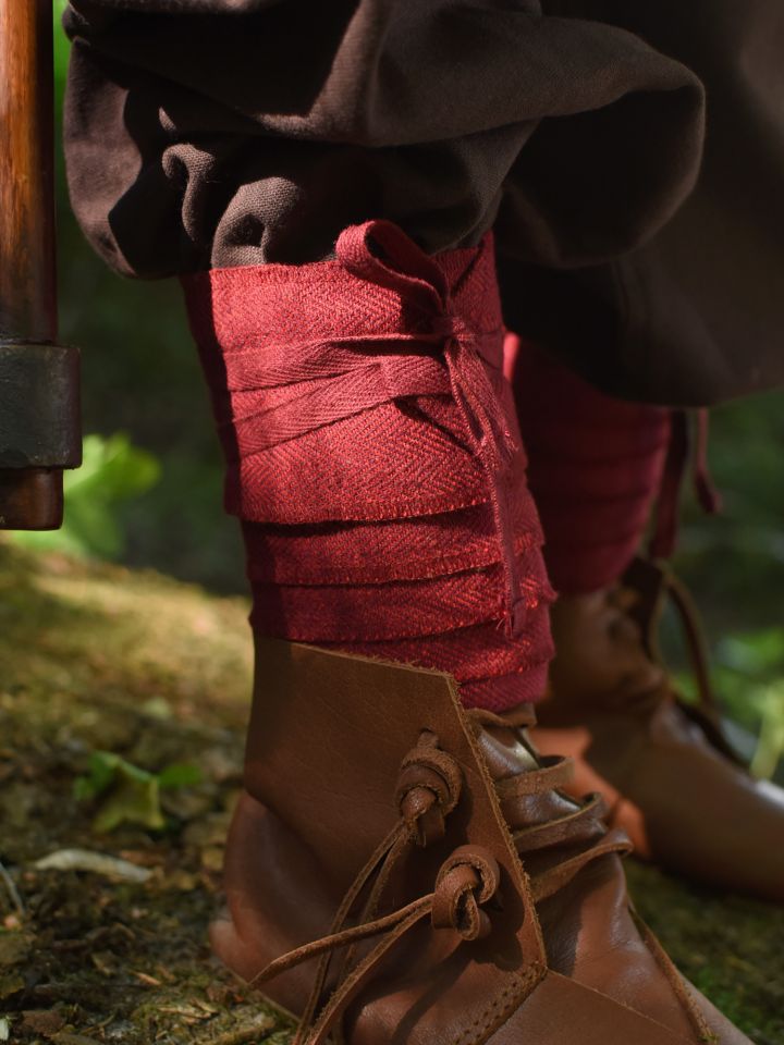 Bandes à enrouler viking pour enfants, bordeaux