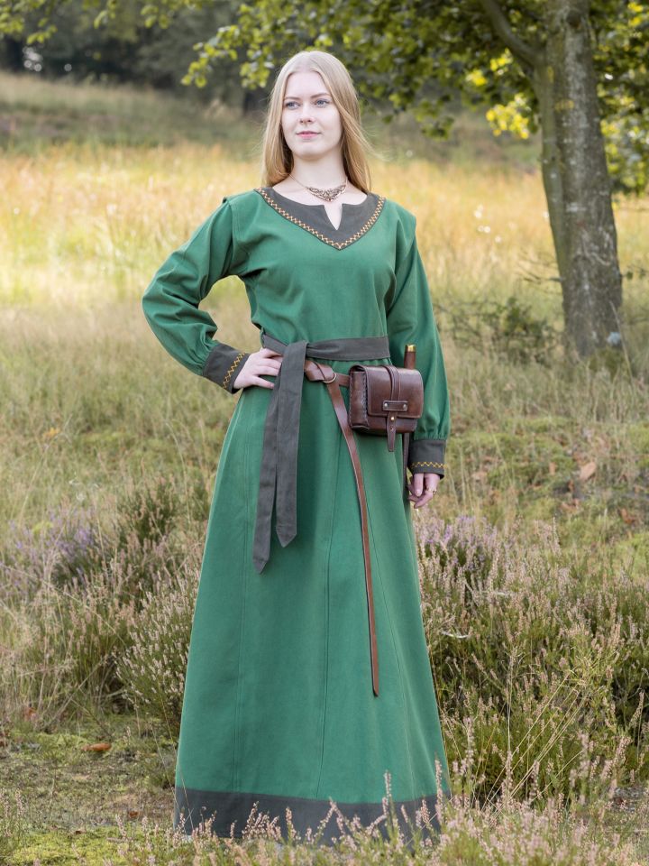 Robe viking Freydis en vert XXL