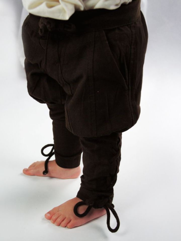 Pantalon médiéval enfant en marron XS