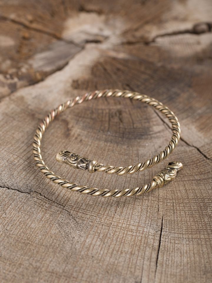 Bracelet viking spirale en bronze