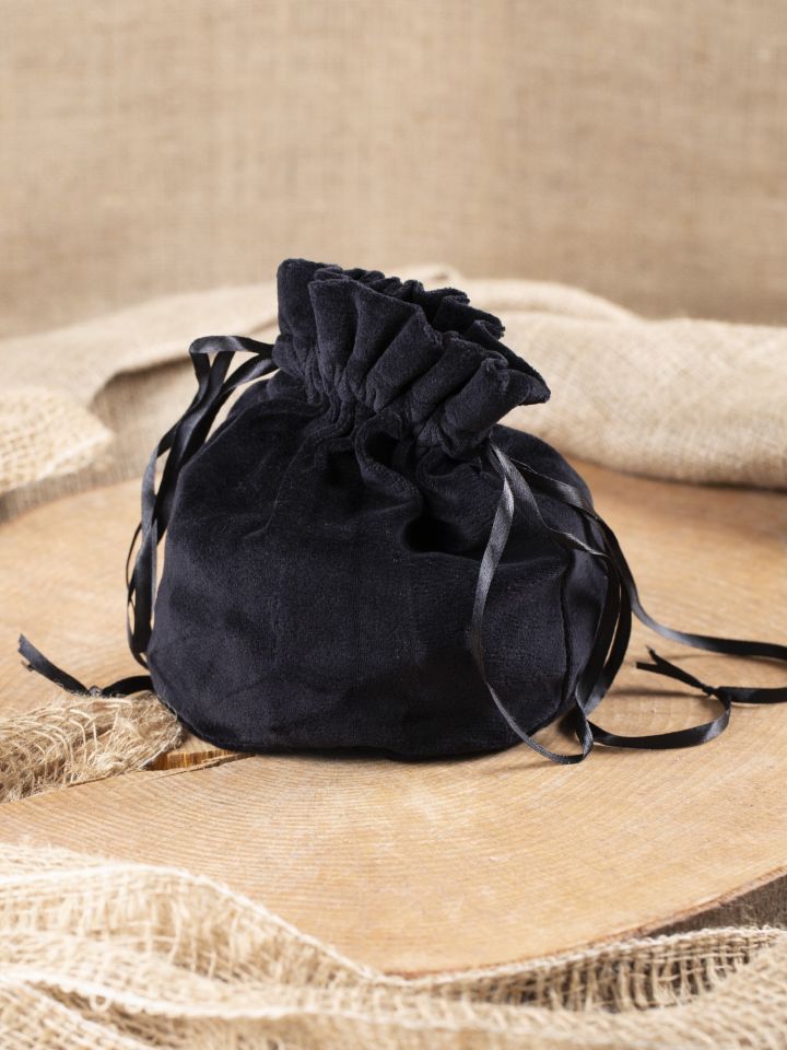 Bourse sac en velours noir