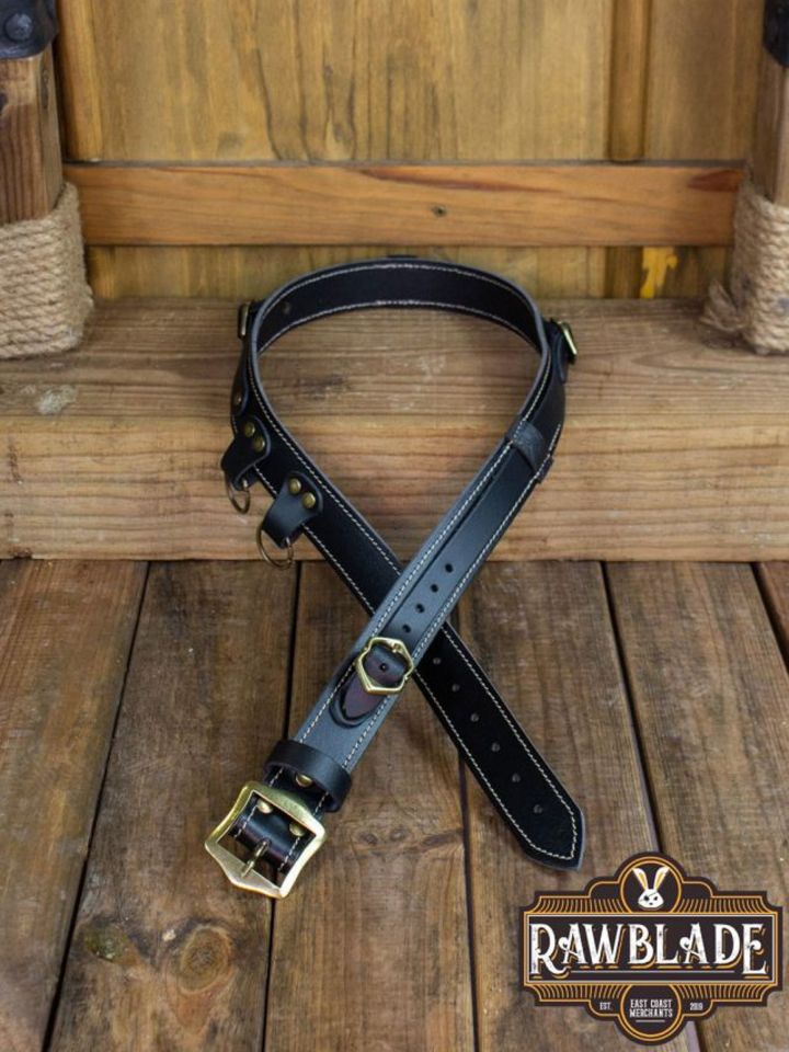 Ceinture en cuir Jenan noire