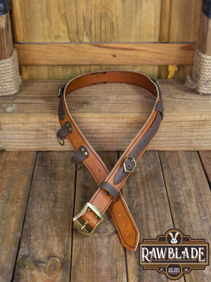 Ceinture en cuir Jenan marron S/M