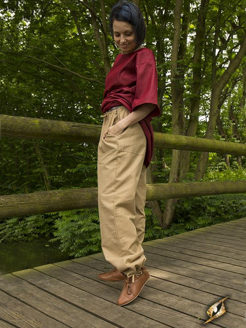 Pantalon paysan couleur sable XL
