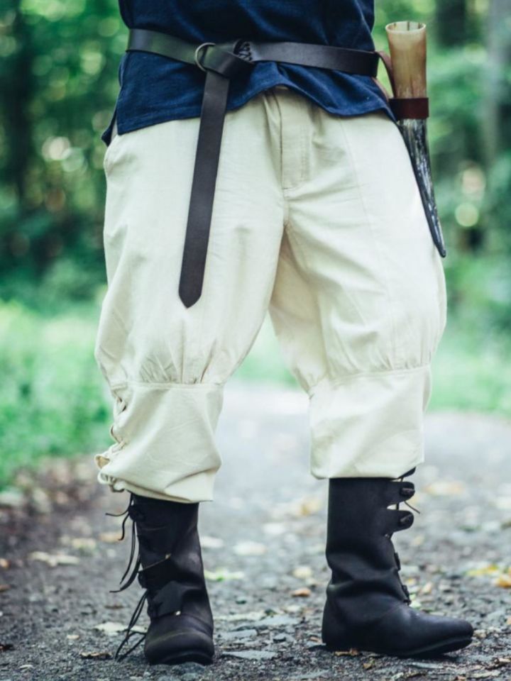 Pantalon médiéval à jambes lacées L