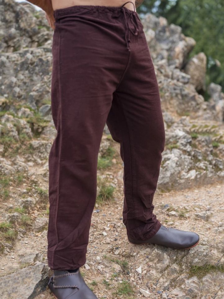 Pantalon en lin Asmund, marron XL