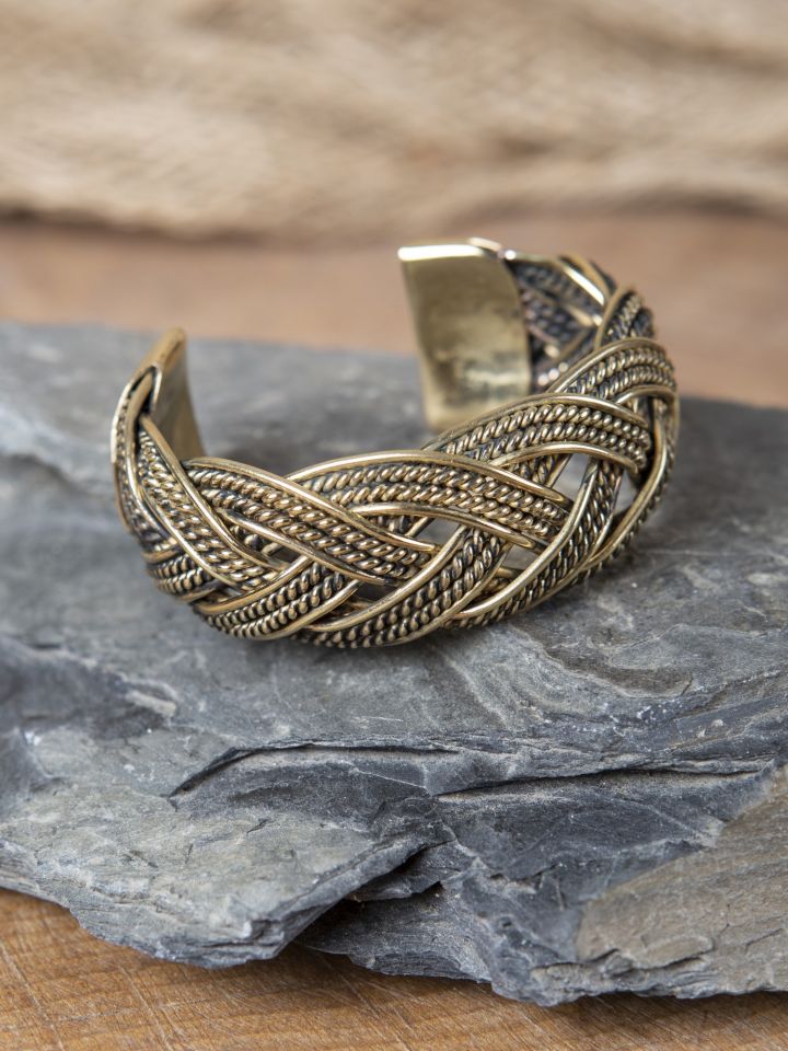 Bracelet Viking motifs joncs tressés