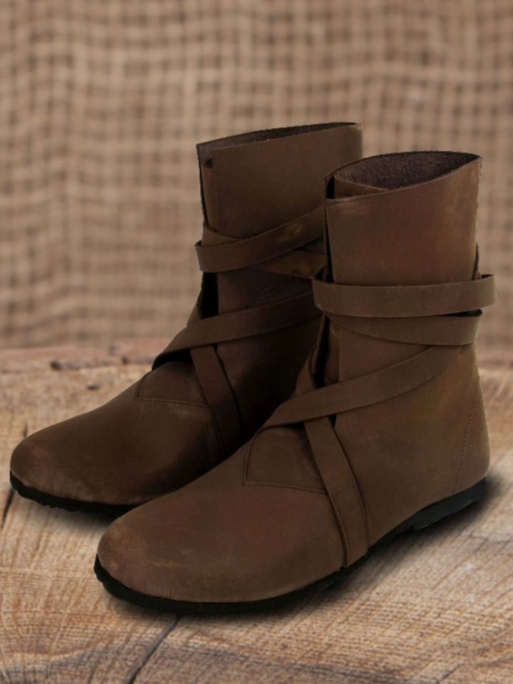 Bottines viking en cuir suédé marron 45
