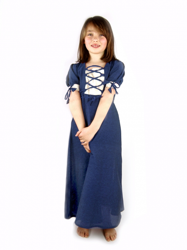 Robe légère bleue pour enfant XXS (134-140)