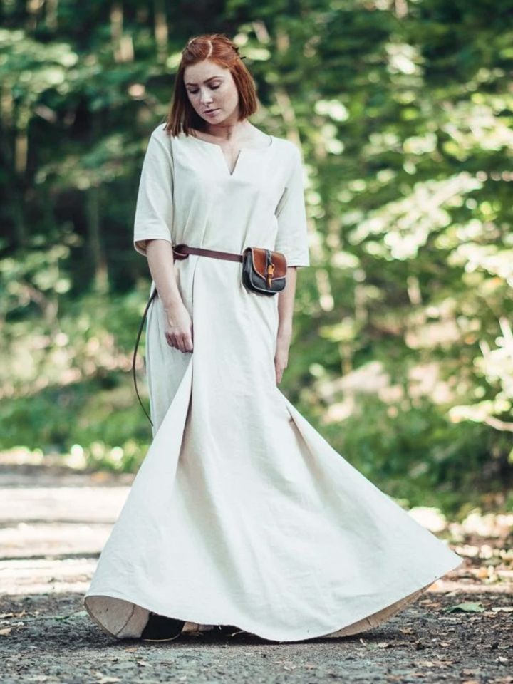 Sous-robe à manches courtes chanvre XL