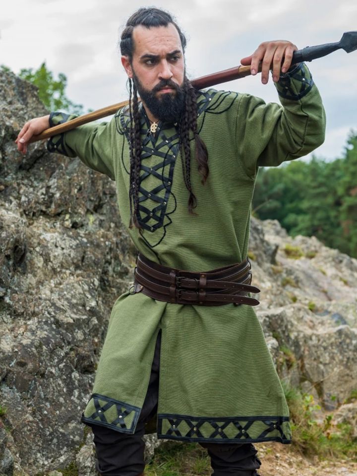 Tunique viking Erik en vert XXXL