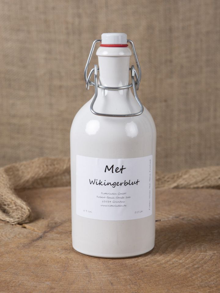 Hydromel "Sang de Viking", bouteille en argile