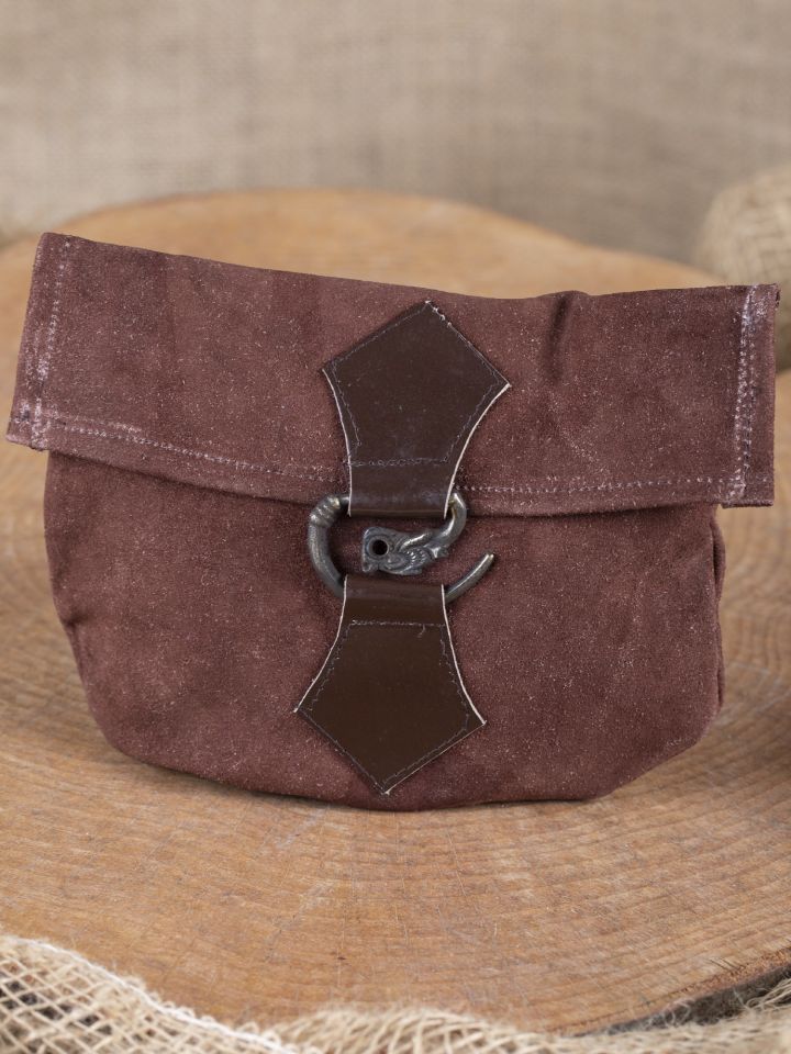 Pochette de Ceinture à tête de dragon en marron