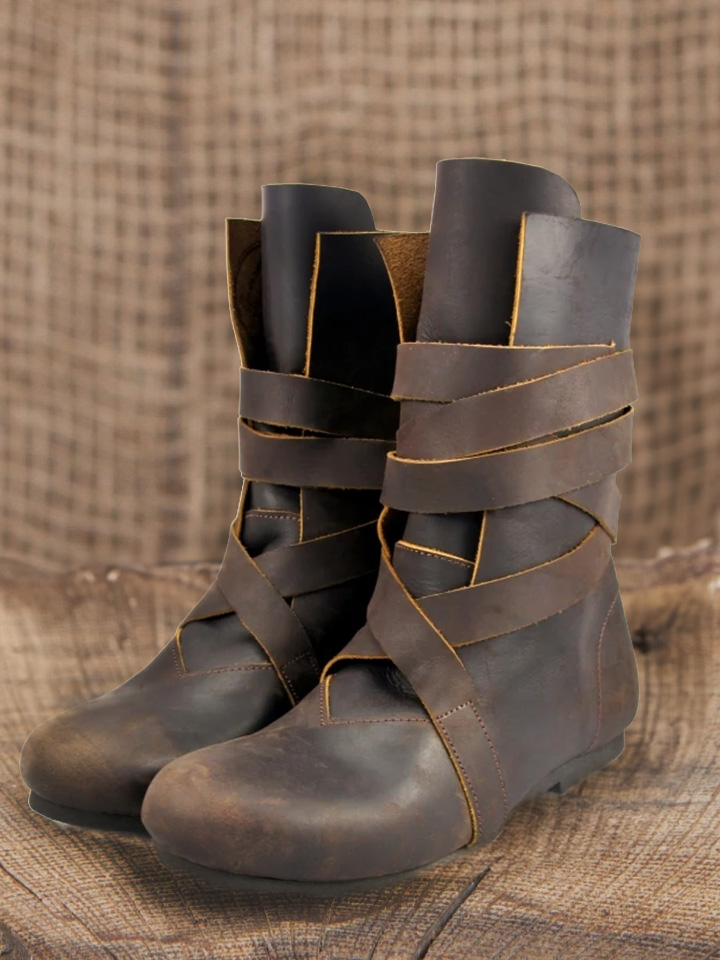 Bottines viking en cuir suédé marron 42