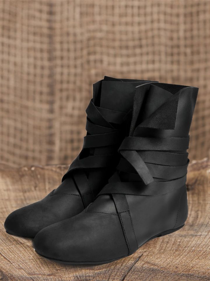 Bottines viking en cuir suédé noir 40