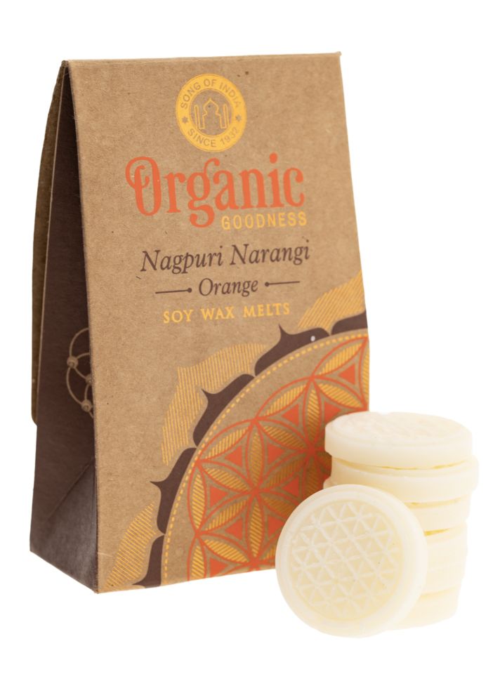 Palets de cire parfumés à l'orange