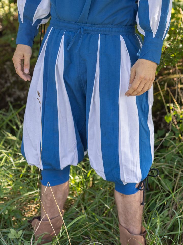 Culotte lansquenet Morold en bleu et blanc S/M