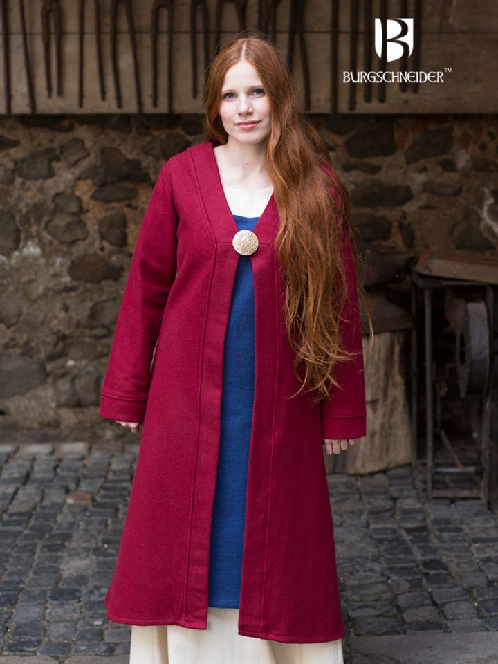 Manteau Viking Aslôg, en rouge