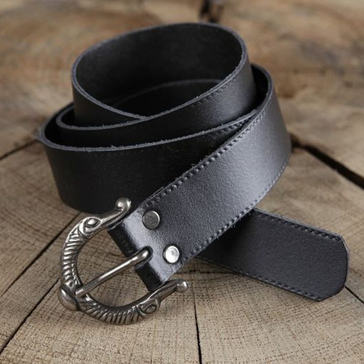 Ceinture médiévale longue et étroite, boucle anglo-saxonne