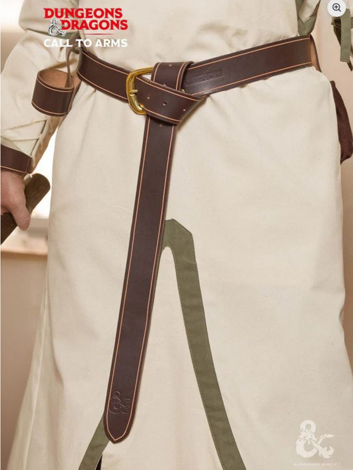 Ceinture en cuir D&D marron XXL/XXXL