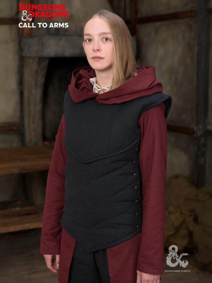 Gilet gambisonné D&D Paladin noir