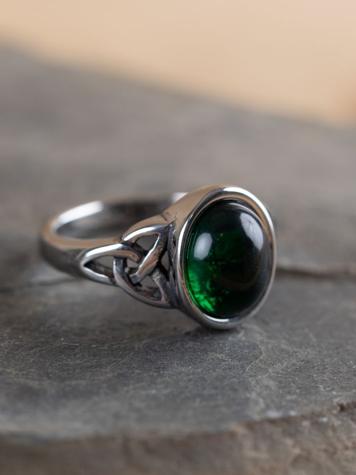 Bague Celtique verte