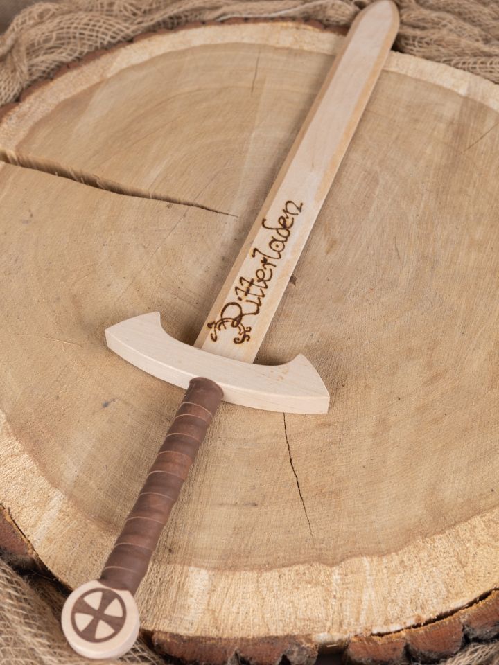 Épée Templier en bois, personnalisable