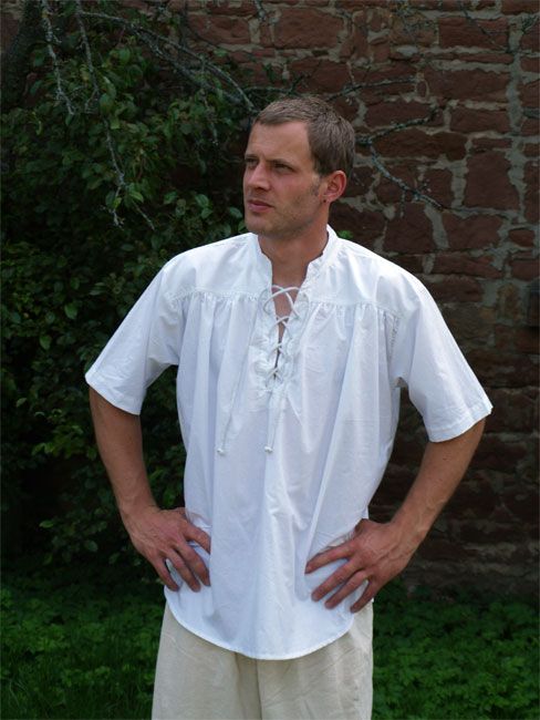 Chemise médiévale à manches courtes M