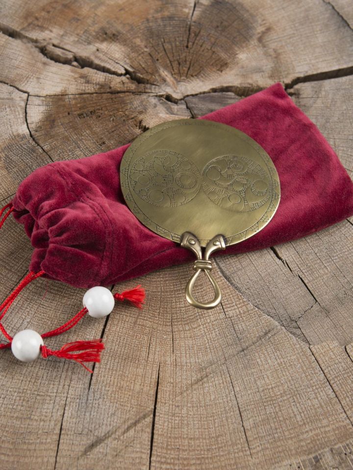 Miroir celtique en laiton , petit modèle