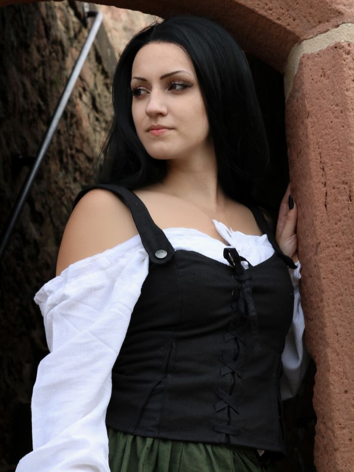 Corset en coton lacé