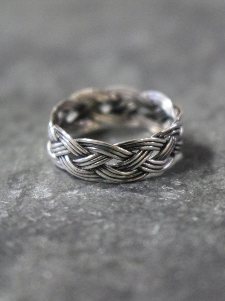 Bague viking tressée