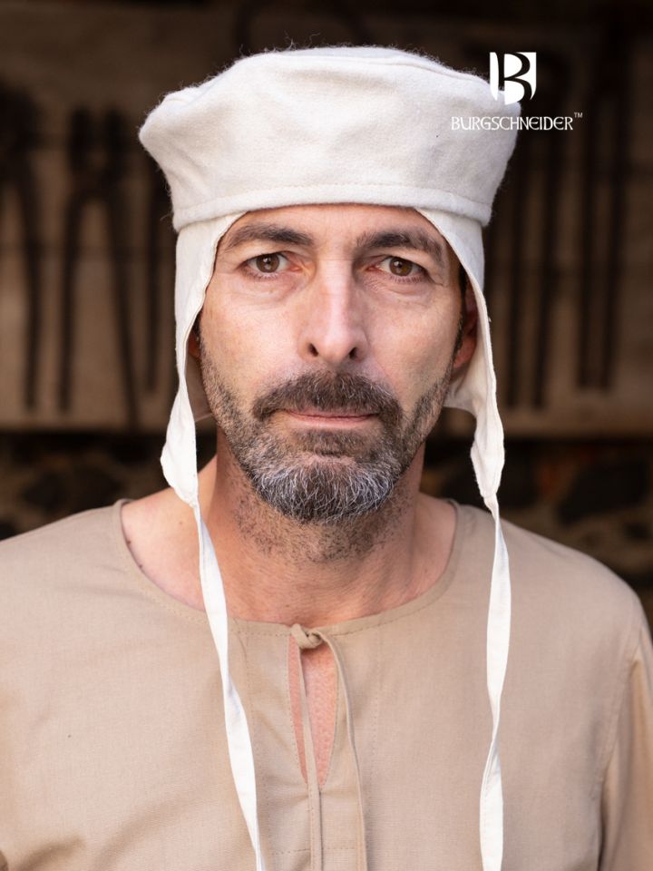 Toque Hugo en blanc écru M