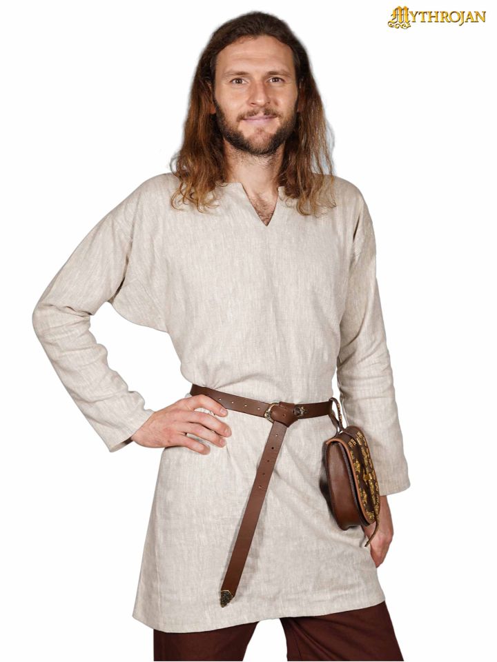 Tunique viking en lin Erik naturel