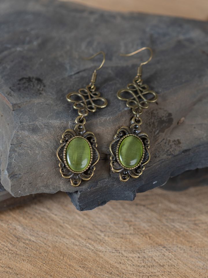 Boucles d'oreilles Eleyne vert
