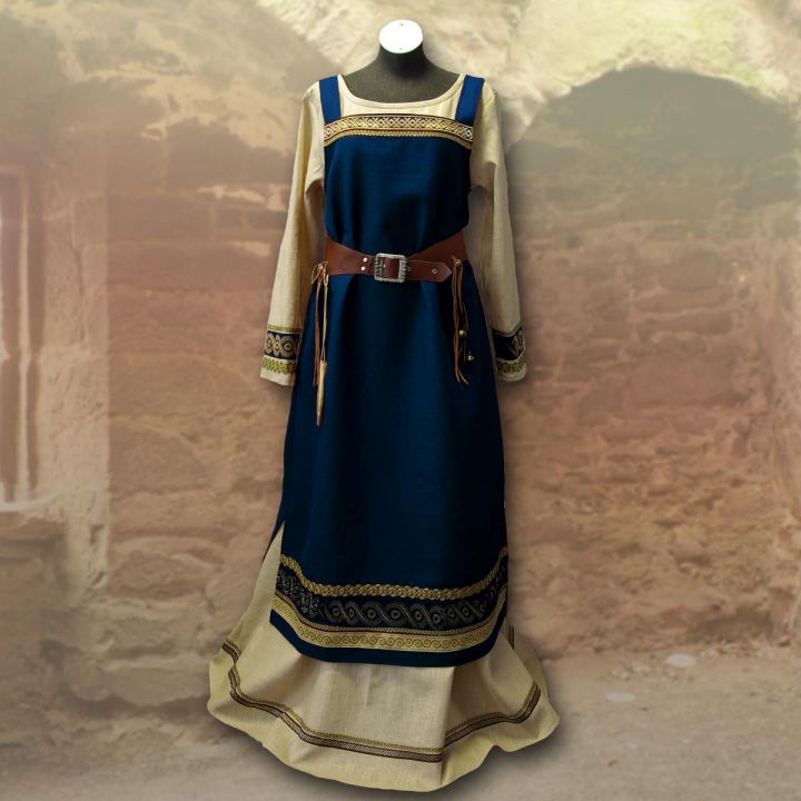 Robe viking Runhild - bleue marine