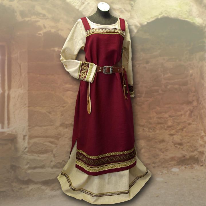 Robe viking Runhild - bordeaux 50 - 54 