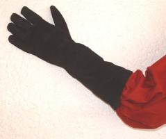 Longs gants en daim