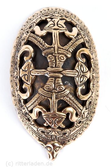 Broche ovale Viking bronze