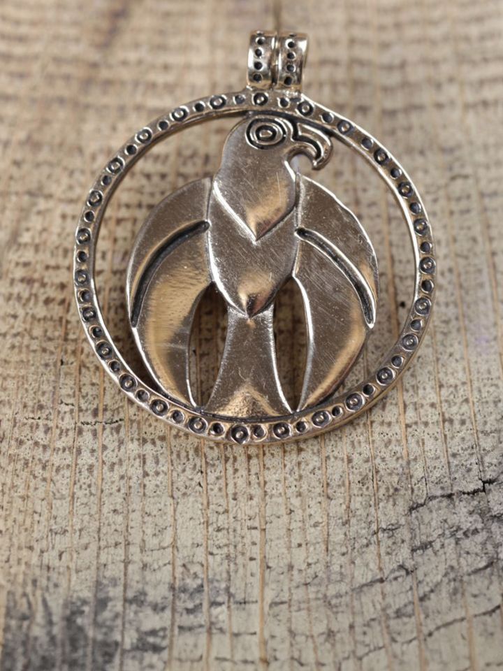 Amulette faucon bronze