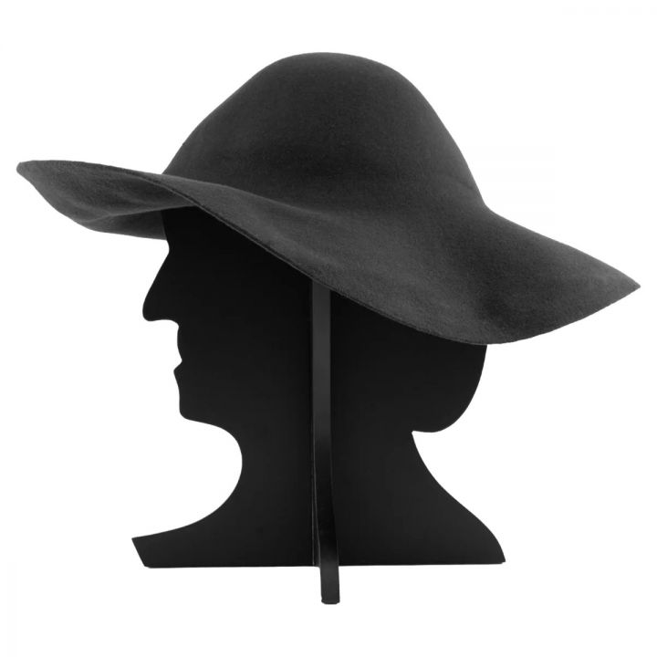 Chapeau de pèlerin en feutre noir