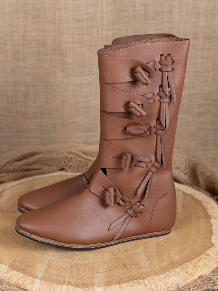 Bottes Viking Jorvik avec semelle en caoutchouc, en marron